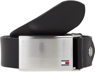 Tommy Hilfiger Erkek TH PLAQUE BELT 3.5 ADJ Kemer
