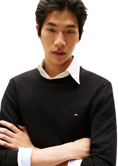 Tommy Hilfiger Essential Cotton Crew Neck Mw0mw14748 Kısa kollu polo tişört Erkek