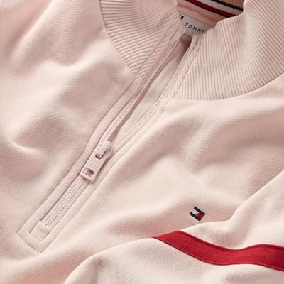 Tommy Hilfiger Global Stripe Half Zip Sweatshirt Kız çocuk