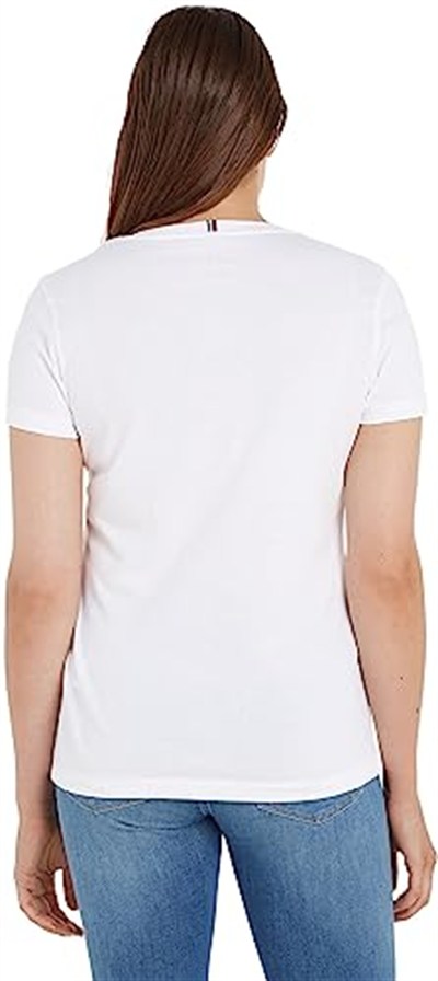 Tommy Hilfiger HERITAGE V-NK TEE Tişört Kadın
