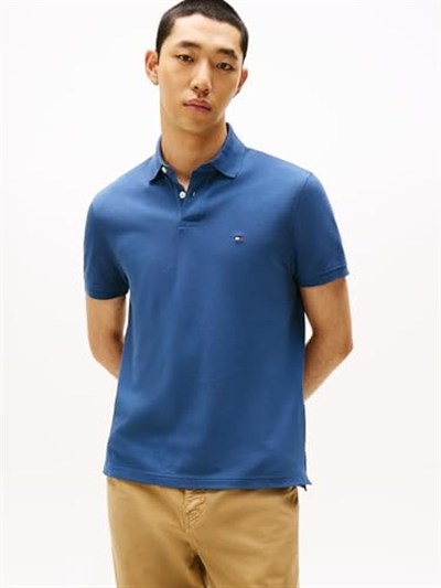 Tommy Hilfiger Mavi Polo Yaka T-Shirt MW0MW17770 DBZ, MW0MW17770DBZ
