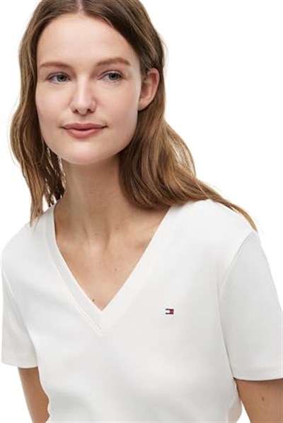 Tommy Hilfiger NEW SLIM CODY V-NK SS Tişört Kadın