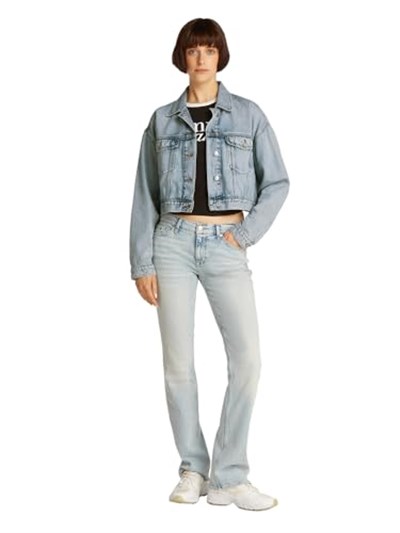Tommy Hilfiger OVSZ CROP TRUCKER JACKET BI6012 Ceket Kadın