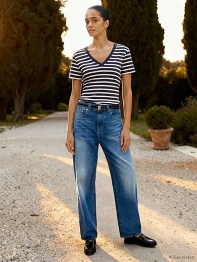 Tommy Hilfiger Slim Cody V-nk Ss Ww0ww40584 S/S T-Shirt Kadınlar