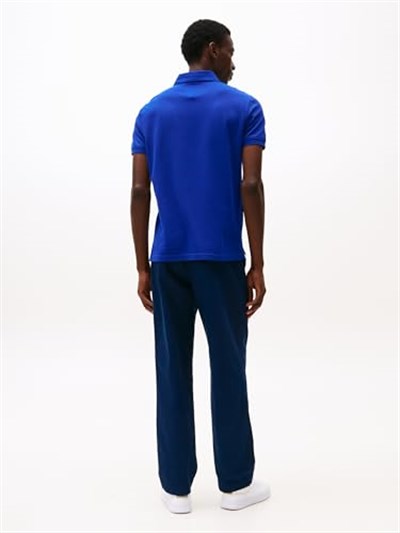 Tommy Hilfiger Streç Pamuklu Slim Fit Düğmeli Polo Yaka T Shirt Erkek POLO YAKA T SHİRT MW0MW17770 DBZ