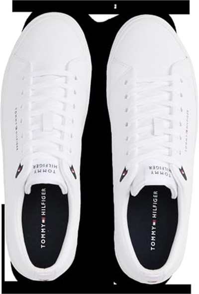 Tommy Hilfiger TH HI VULC CORE LOW LTH II ESS Spor AyakkabıErkek