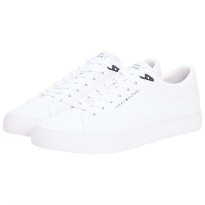 Tommy Hilfiger TH HI VULC CORE LOW LTH II ESS Spor AyakkabıErkek