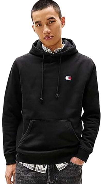 Tommy Hilfiger TJM REG BADGE HOODIE EXT Sweatshirt Erkek - Bedenler: XS, S, M, L, XL