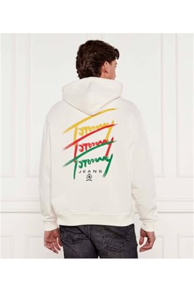 Tommy Hilfiger TJM RLX 3 COLOR SIGNATURE HOODIE Sweatshirt Erkek