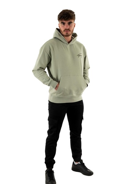 Tommy Hilfiger Tjm Rlx Signature Hoodie Ext Sweatshirt Erkek