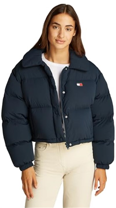 Tommy Hilfiger TJW CRP BADGE COLLAR DOWN PUFFER Ceket Kadın