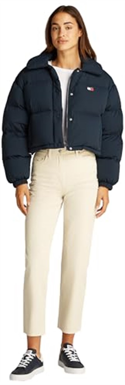 Tommy Hilfiger TJW CRP BADGE COLLAR DOWN PUFFER Ceket Kadın