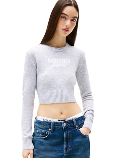Tommy Hilfiger TJW CRP SCRIPT SWEATER EXT Polo Kazak Kadın