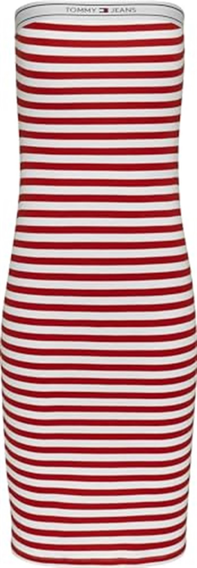 Tommy Hilfiger Tjw Logo Tape Stripe Tube Dress Elbise Kadın