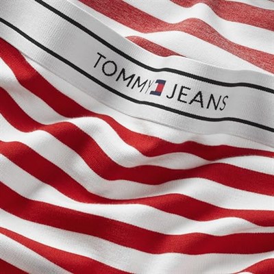 Tommy Hilfiger Tjw Logo Tape Stripe Tube Dress Elbise Kadın