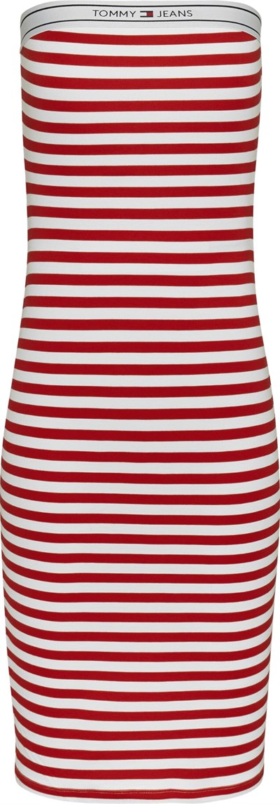 Tommy Hilfiger Tjw Logo Tape Stripe Tube Dress Elbise Kadın