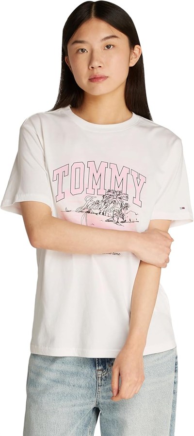 Tommy Hilfiger TJW RLX TONAL TROPICS TEE Tişört Kadın