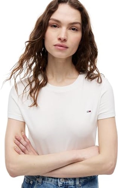 Tommy Hilfiger TJW SLIM C-NECK TEE T-Shirts Kadın