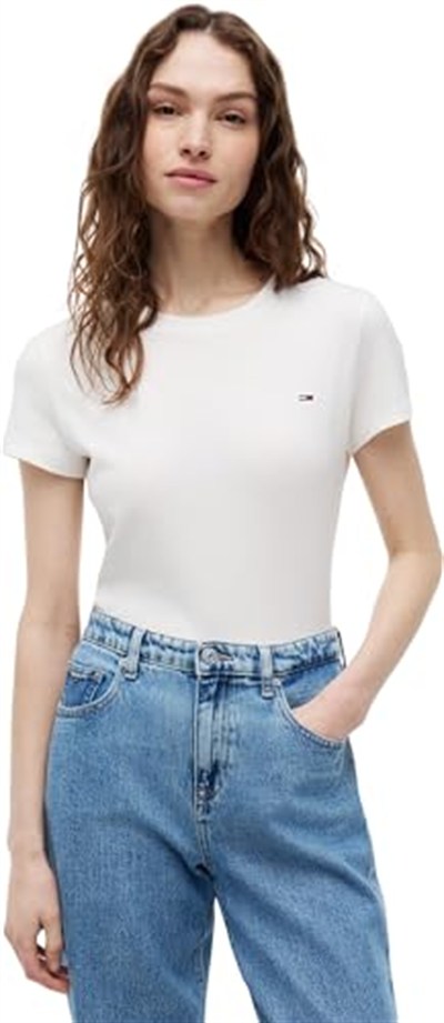 Tommy Hilfiger TJW SLIM C-NECK TEE T-Shirts Kadın