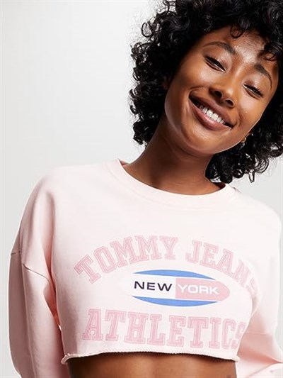 Tommy Hilfiger Tjw Ultr Crp Tj Ath Crew Sweatshirt Kadın