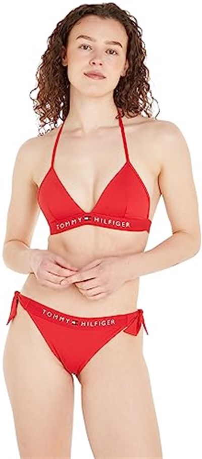 Tommy Hilfiger Triangle Fixed Foam Bikini Üstü Kadın