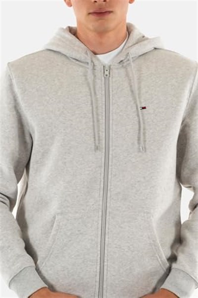 Tommy Jeans Erkek kapüşonlu sweatshirt, fermuarlı, bayrak, fermuarlı, Thru kapüşonlu