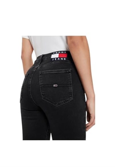 Tommy Jeans SYLVIA HGH SKN CG4282 CO Kadın Kot Pantolon, İndigo, 28W / 30L