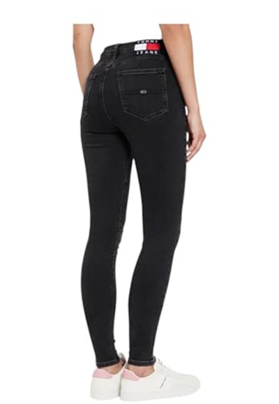 Tommy Jeans SYLVIA HGH SKN CG4282 CO Kadın Kot Pantolon, İndigo, 28W / 30L