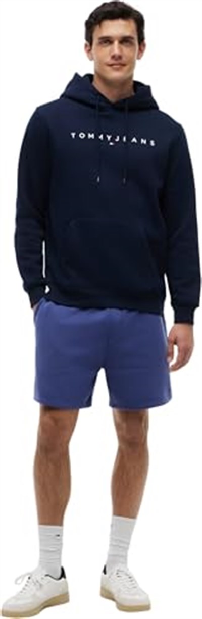 Tommy Jeans TJM REG LINEAR LOGO HOODIE EXT Sweatshirt Erkek