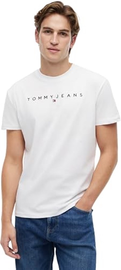 Tommy Jeans TJM REG LINEAR LOGO TEE EXT Tişört Erkek