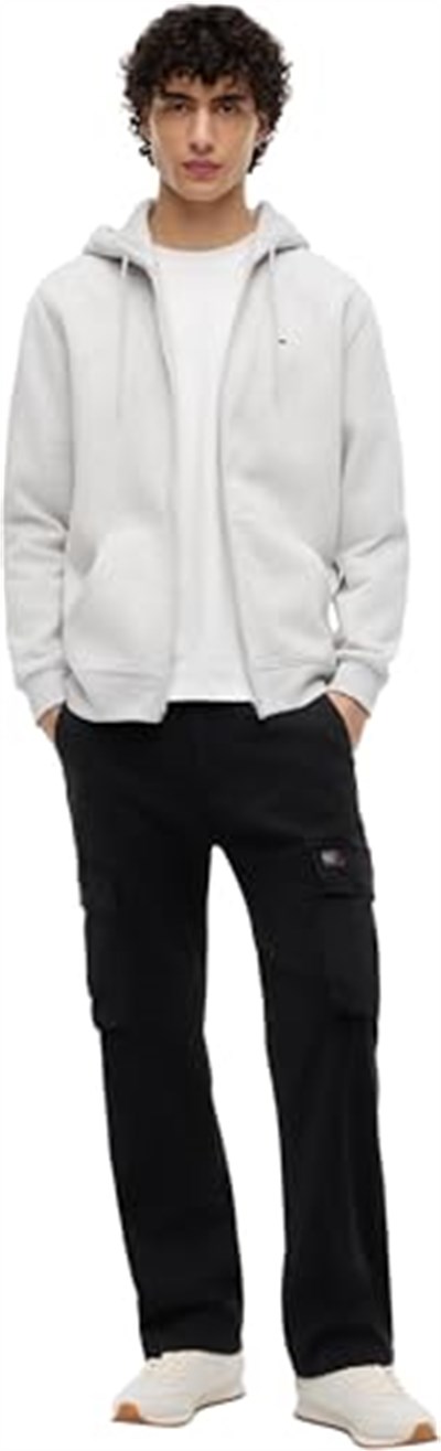 Tommy Jeans TJM REG S FLAG ZIP THRU Kapüşonlu Sweatshirt Erkek - Bedenler: 3XL, XS, S, XXL