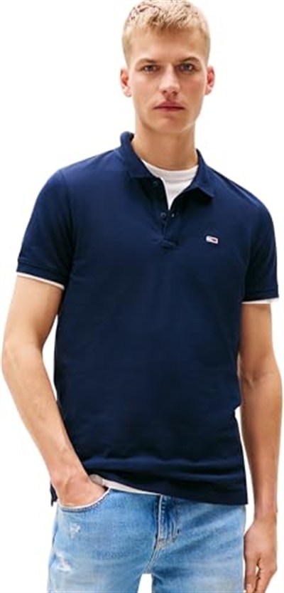 Tommy Jeans TJM SLIM PLACKET POLO EXT Polo T-shirt Erkek