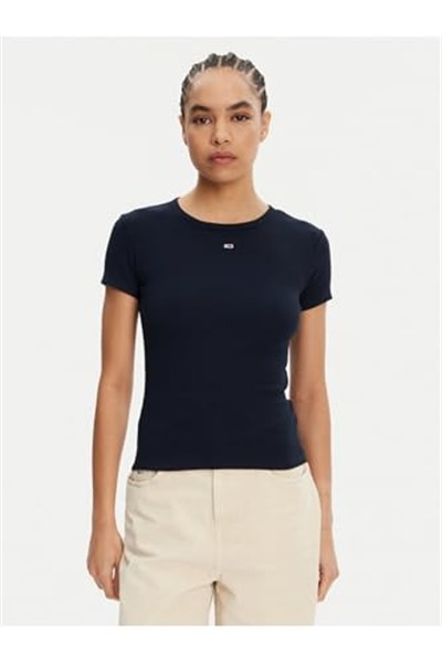 Tommy Jeans TJW 2PACK SLIM ESSENTIAL RIB SS Tişört Kadın