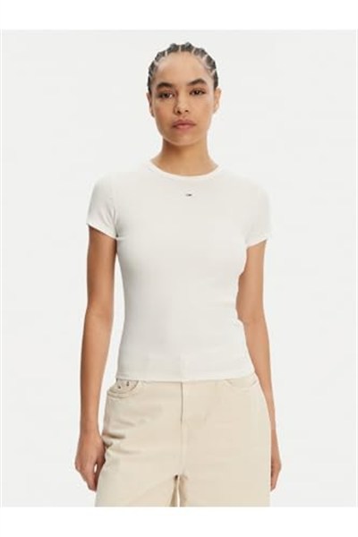 Tommy Jeans TJW 2PACK SLIM ESSENTIAL RIB SS Tişört Kadın