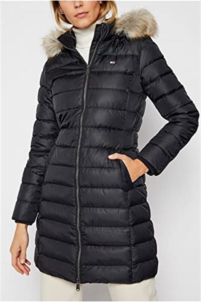 Tommy Jeans TJW ESSENTIAL HOODED DOWN COAT Dış Giyim Kadın