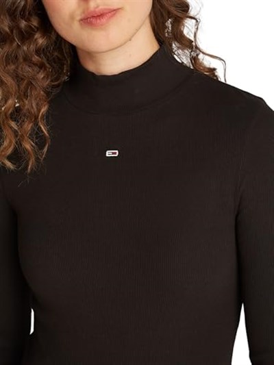Tommy Jeans TJW ESSENTIAL MOCK NECK Tişört Kadın