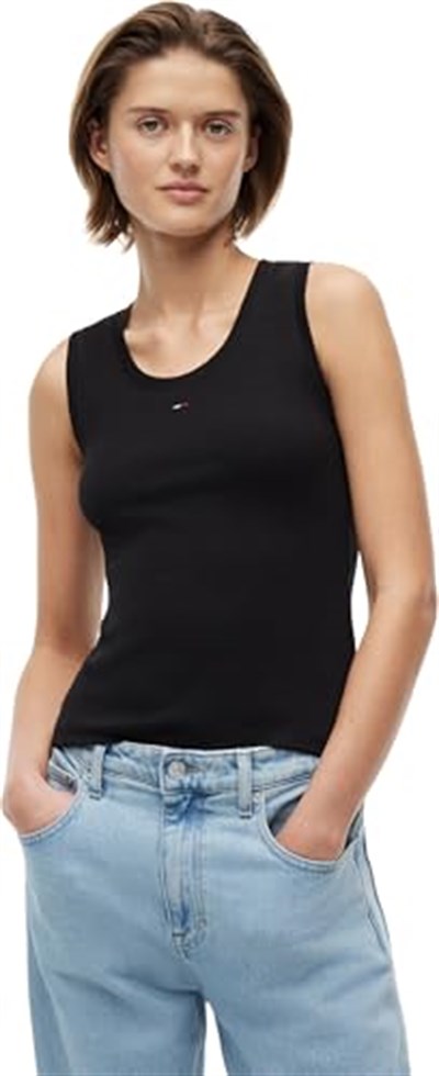 Tommy Jeans TJW ESSENTIAL RIB TANK EXT Tişört Kadın