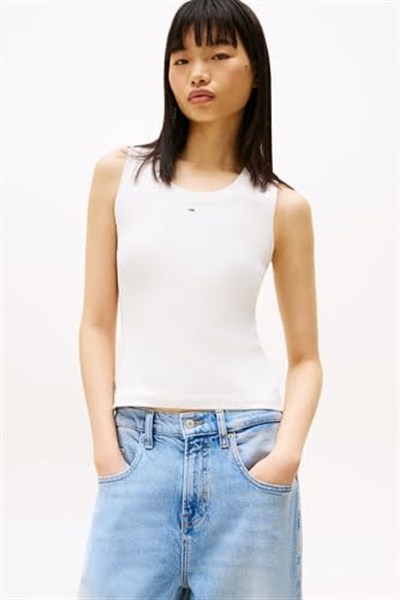 Tommy Jeans TJW ESSENTIAL RIB TANK EXT Tişört Kadın