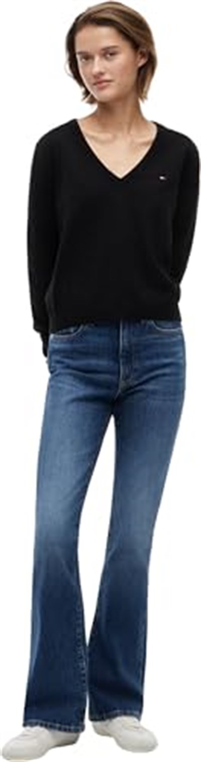Tommy Jeans TJW ESSENTIAL VNECK SWEATER EXT Kazak Kadın