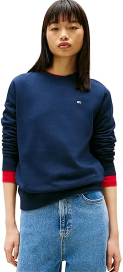 Tommy Jeans TJW REG S FLAG CREW Sweatshirt Kadın
