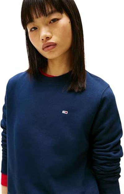 Tommy Jeans TJW REG S FLAG CREW Sweatshirt Kadın
