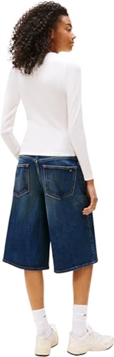 Tommy Jeans TJW SLIM ESSENTIAL RIB LS Tişört Kadın