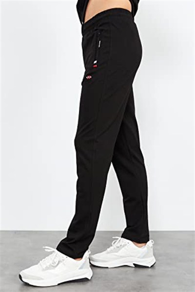 TOMMY LIFE TOMMYLIFE Siyah Dik Yaka Fermuarlı Rahat Form Klasik Paça Eşofman Takımı - 85072, T01ER-85072