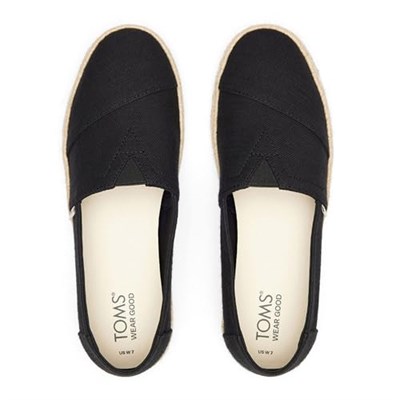 TOMS Alpargata Rope 2.0_black Spor AyakkabıKadın