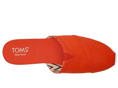 TOMS Kadın Terlik 10022152 10022153 10022158 10022620 Toms Alpargata MULE, Red, 38 EU, numeric_38