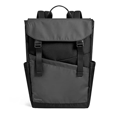 tomtoc Flap Dizüstü Bilgisayar Sırt Çantası, Hafif, Suya Dayanıklı Kolej Okulu Günlük Sırt Çantası Kitap Çantası, 13-16 İnç MacBook için, 18L