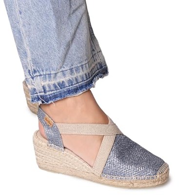 TONI PONS TRITON - Vegan wedge espadrille for women by Toni Pons made of cotton fabric.