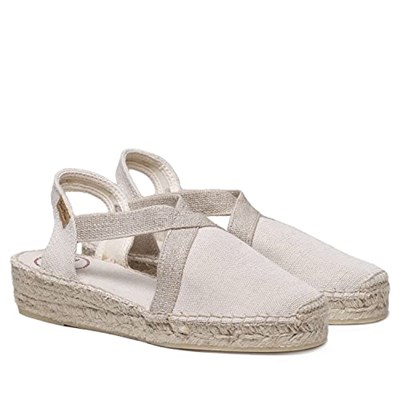 TONI PONS VERDI-V - Vegan wedge espadrille for women by Toni Pons made of cotton fabric.