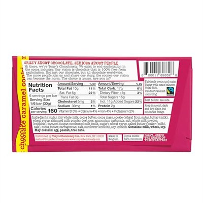 Tony’s Chocolonely Karamel Kurabiye Parçalı Çikolata 180 Gr
