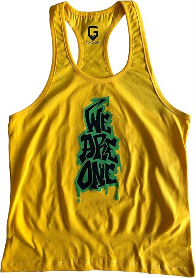 TOP GLORY (T1010) FİTNESS GYM TANK TOP ATLET SPORCU ATLETİ 5058 SARI-